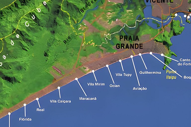 Belíssimo Apê, a 5 min da Praia, até 4 pessoas.