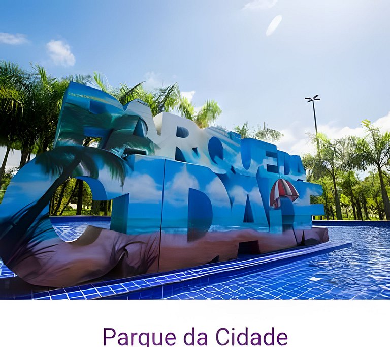 Belíssimo Apê, a 5 min da Praia, até 4 pessoas.