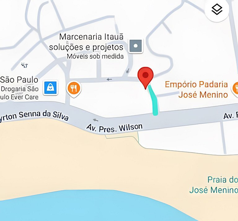 Varanda ensolarada a alguns passos do mar