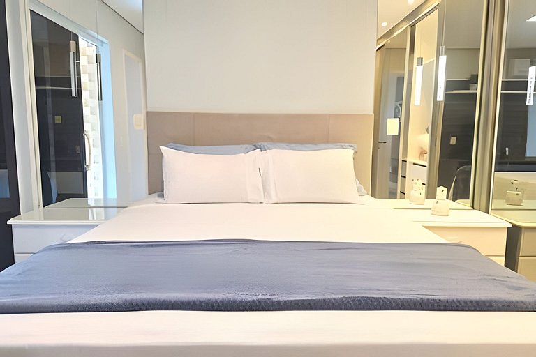 Conforto na Praia Gonzaga /Estacionamento /Piscina