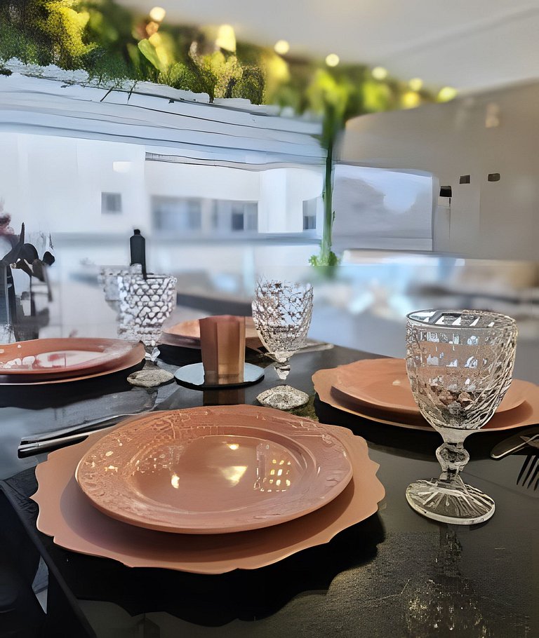 Conforto na Praia Gonzaga /Estacionamento /Piscina