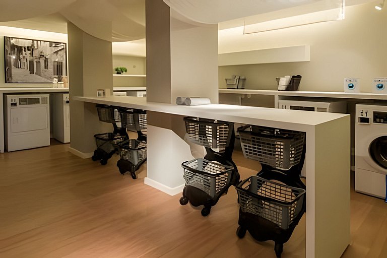 Conforto na Praia Gonzaga /Estacionamento /Piscina