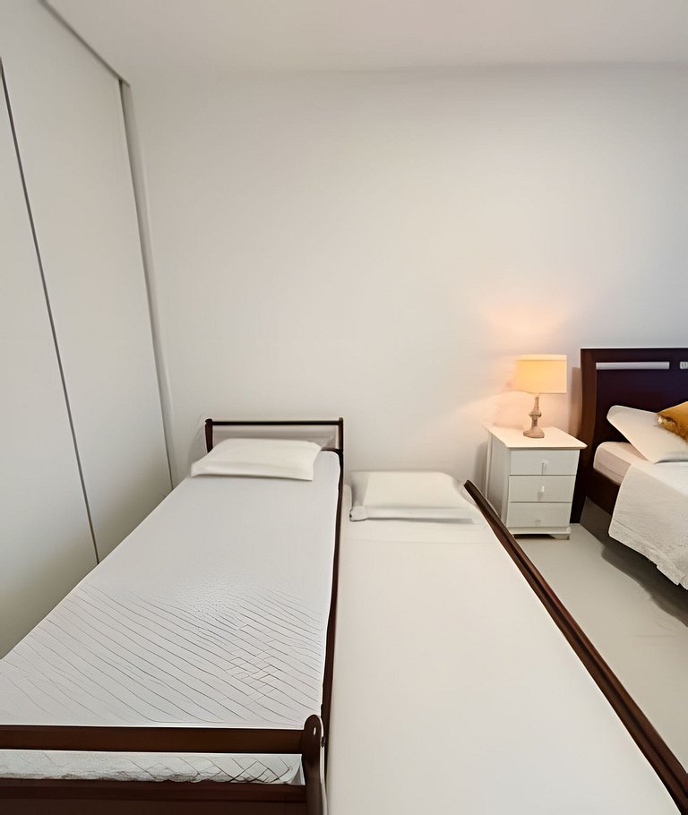 Conforto perfeito: Ar-condicionado, Varanda, Vaga