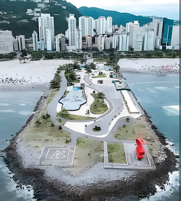 Pé na Areia - Avenida da praia, c/ estacionamento