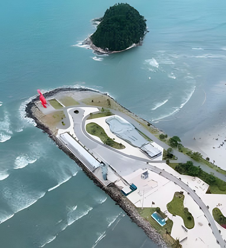 Pé na Areia - Avenida da praia, c/ estacionamento