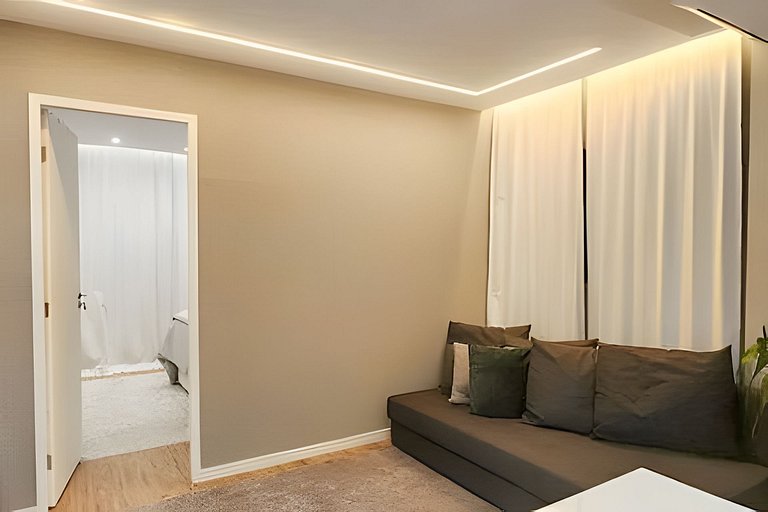 Lindo e Moderno na praia do Gonzaga c/ar