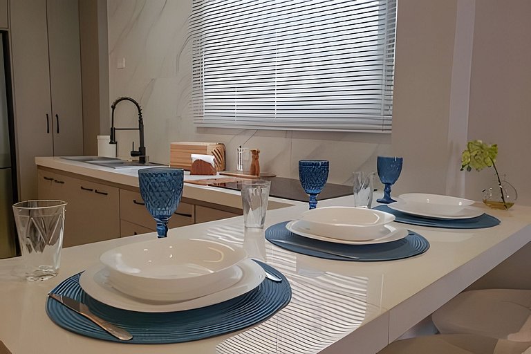 Lindo e Moderno na praia do Gonzaga c/ar