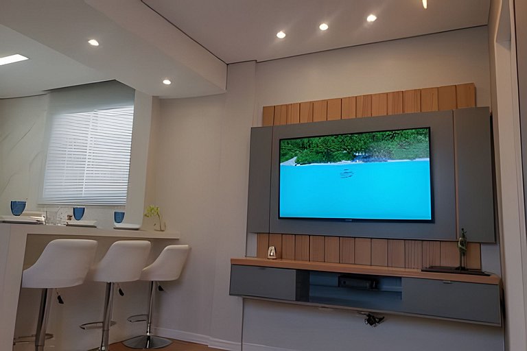 Lindo e Moderno na praia do Gonzaga c/ar