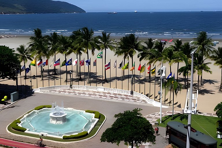 Lindo e Moderno na praia do Gonzaga c/ar