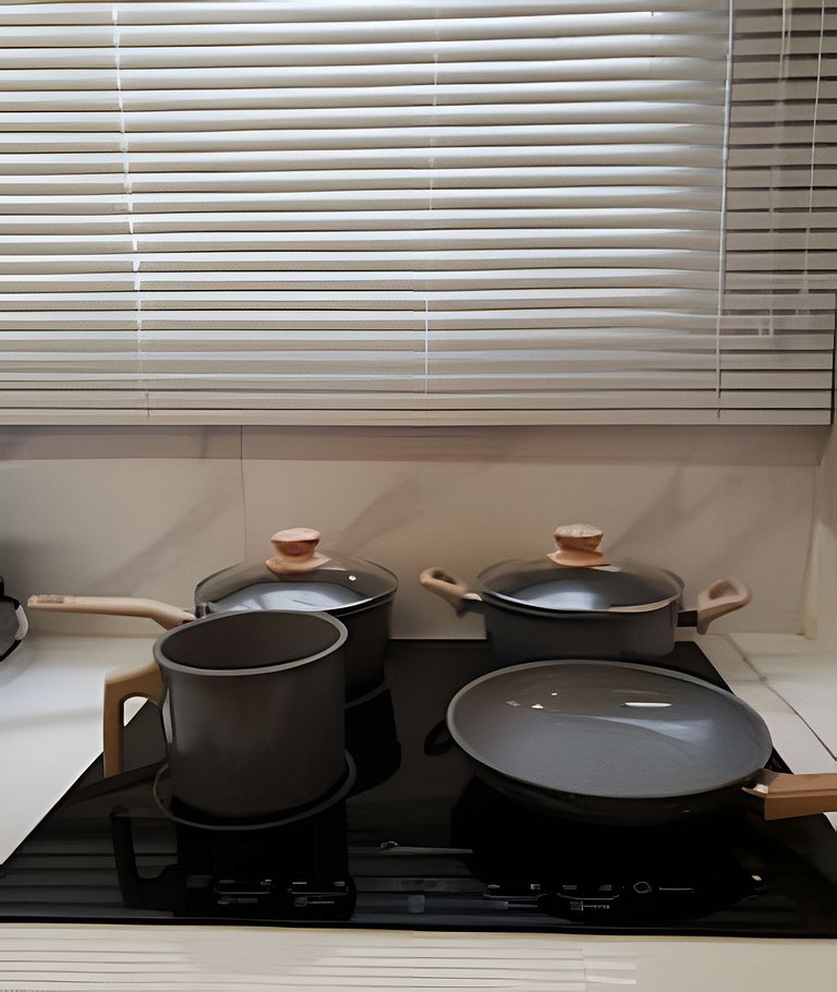 Lindo e Moderno na praia do Gonzaga c/ar