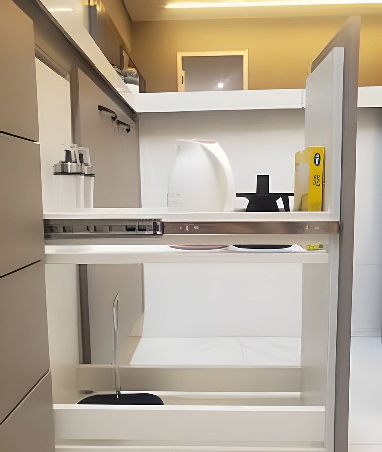 Lindo e Moderno na praia do Gonzaga c/ar