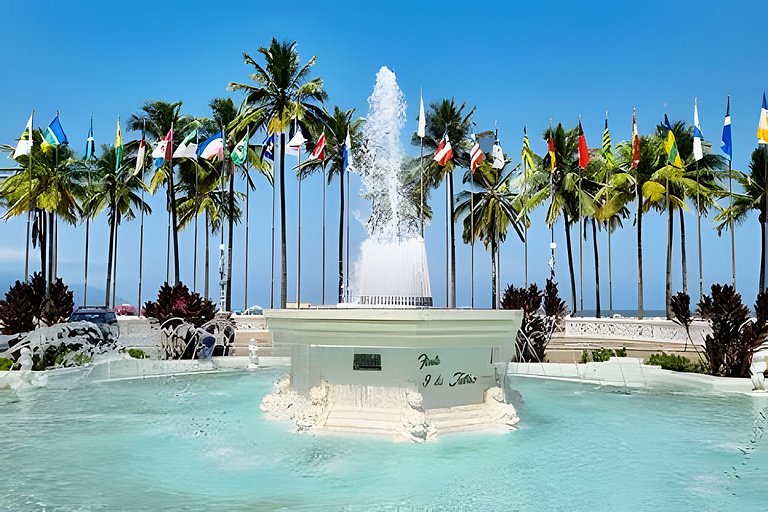 Lindo e Moderno na praia do Gonzaga c/ar