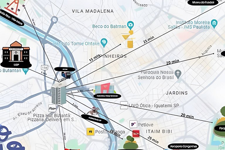 Lindo Studio - Butantã - Piscina - Academia