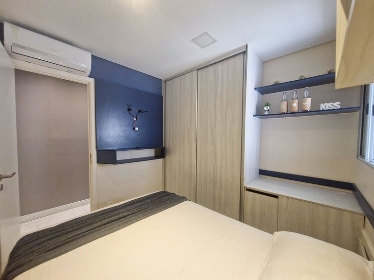 Conforto na Praia Gonzaga /Estacionamento /Piscina